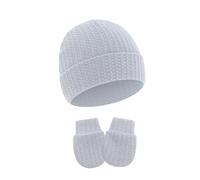 Mitaines et chapeau turban pour nouveau-nés doux et confortables, gants et bonnet en coton, protections essentielles contre le froid, mitaines en coton doux pour nourrissons
