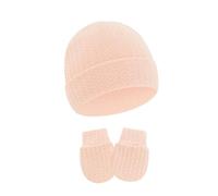 Mitaines et chapeau turban pour nouveau-nés doux et confortables, gants et bonnet en coton, protections essentielles contre le froid, mitaines en coton doux pour nourrissons