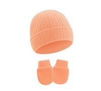 Mitaines et chapeau turban pour nouveau-nés doux et confortables, gants et bonnet en coton, protections essentielles contre le froid, mitaines en coton doux pour nourrissons
