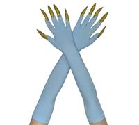 Mitaines Longues Effrayantes Du Diable 2 Pièces Gants Pour Mains De Cadavre Faucheuses À Main Pour Divers Costumes Costume Gothique