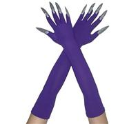 Mitaines Longues Effrayantes Du Diable 2 Pièces Gants Pour Mains De Cadavre Faucheuses À Main Pour Divers Costumes Costume Gothique