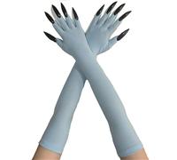 Mitaines Longues Effrayantes Du Diable 2 Pièces Gants Pour Mains De Cadavre Faucheuses À Main Pour Divers Costumes Costume Gothique