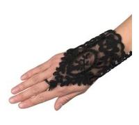mitaines noires courtes dentelle - boland 03160 Noir G