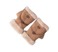 Mitaines pliables - 22 cm - Dessus doublé en polaire - Chaud - Pour écran tactile - Pour le travail, le cyclisme, le shopping, les sports de plein air - Mitaines de protection des mains