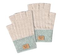 Mitaines pour femmes, mitaines d'hiver chaudes, mitaines tricotées pour taper, conduire, kaki, taille unique