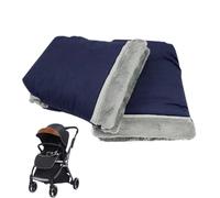 Mitaines pour poussette - Manchon pour poussette en nylon et velours | Housse coupe-vent épaisse pour guidon de | Protection hivernale | Doublure chaude en velours | Gants therm