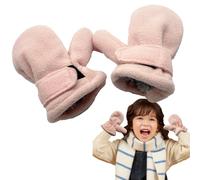 Mitaines pour Tout-petits Mitaines d'hiver pour Bébé Doublure en Molleton Gants avec Ficelle Anti-perdue Moufles de protection anti-griffure pour bébé 0-4 ans Bébé Fille Garçon