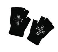 Mitaines punk extensibles en acrylique pour temps froid, pour utilisation en intérieur et en extérieur, pour hommes et femmes, gants en acrylique pour les trajets en plein air