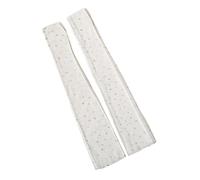 Mitaines scintillantes en maille avec strass - Longueur du coude - Pour mariage et événement formel - Manchons de bras de mariée, blanc, taille unique