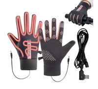 Mitaines thermiques - Chauffe-batterie pour snowboard | lavable avec doublure en , pointe sensible pour écran tactile, élément en fibre de carbone pour vélo, camping, trekking et trajet