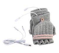 Mitaines thermiques d'hiver avec motif jacquard chauffant USB