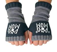 Mitaines tricotées - Moufles thermiques douces, gants chauds en tricot | pour cyclisme, équitation, course, travail, patinage, textos, randonnée, Noir , Refer to description