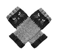 Mitaines Tricotées Pour Femmes,Broderie De Chat Accessoires Réchauffants,Gants Chauds Respirants | Pour Amateurs De Chats Femmes Filles Adolescents Étudiants Shopping Marche Festivals Photographie