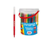 Mitama - 62876 - Maxi Stock Pot 100 feutres super lavables pointe 3 mm - Couleurs assorties