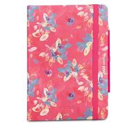 Mitama Agenda hebdomadaire 2026 FLOREALE 18 mois, 15 x 21 cm, couverture rigide, papier FSC, fermeture élastique, crayon inclus