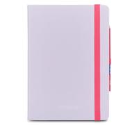 Mitama Agenda hebdomadaire 2026 LILLA 18 mois, 15 x 21 cm, couverture rigide, papier FSC, fermeture élastique, crayon inclus