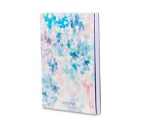 Mitama Agenda hebdomadaire graphique Watercolor, Planning mensuel, 18 mois de septembre 2024 à février 2026-158 pages + 50 pages contenues supplémentaires - 15 x 21 cm - Couverture flexible