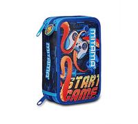 Mitama ASTUCCIO 3 Zip, 3 ÉTUI À Zip Enfants et garçons, Bleu, Taglia Unica -