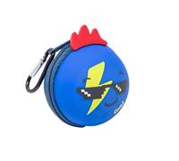 Mitama MitaBall Trousse d'école pour Enfants, en Maille à Bille avec côtés en Silicone, Bleu Emoji, Bleu, Transformable, Porte clés, Bleu, Taglia Unica, Moderne