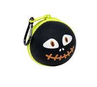 Mitama MitaBall Trousse d'école pour Enfants, en Maille à Bille avec côtés en Silicone, Skull, Noir, Transformable, Porte clés, Noir, Taglia Unica, Moderne