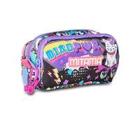 Mitama Porte-Stylo 2 Fermetures éclair pour école, Porte-stylos, Fille, Manga Effect, 064529-000, Multicolore, Taglia Unica, Porte-Stylo 2 Fermetures éclair