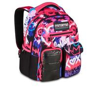 Mitama Sac à dos New Plus TYE LOVE Fuchsia, sac à dos scolaire primaire, 30 L, super spacieux, ergonomique, robuste pour fille