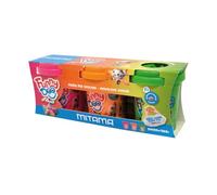 Mitama Tris 3 bocaux Funny Doo, Pâtes à Modeler, 3 pièces, Orange Rose et Vert Fluo, à partir de 2 Ans, Jeu et Loisirs, Enfants, Multicolore, Taglia Unica, Pâte à Modeler