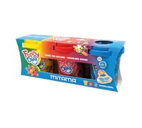 Mitama Tris 3 bocaux Funny Doo, Pâtes à modeler, 3 pièces, rouge bleu clair, jaune à partir de 2 ans, jeu et loisirs, enfants, multicolore, Taglia Unica, Pâte à modeler