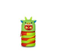 Mitama Trousse d'école Extensible pour Enfants - Trousse Multicolore Dragon - Ouverture avec Fermeture éclair, Gain de Place