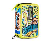Mitama Trousse Scolaire à 3 Compartiments, Super Triple Flash, Contenu 47 pièces, avec Crayons, feutres, Trousse pour école Primaire Enfant