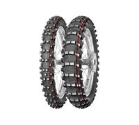 MITAS Housse de pneu de moto TERRA FORCE-MX SAND 80/100-21 NHS 51M TT RED
