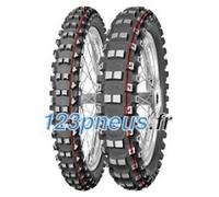 Mitas Terra Force-MX SM ( 90/100-14 TT 49M roue arrière, Composé de caoutchouc SOFT Moyen, NHS, rouge & gelb )