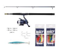 Mitchell Boat Pilk Combo Kit de Pêche Canne à 2,10m 100-400g + Rouleau + Ligne +