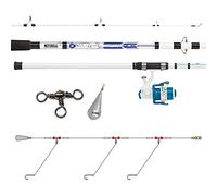 Mitchell Canne à pêche télescopique Neuron avec Moulinet pour pêche en mer de Style méditerranéen pour dorade, dorade, dorade, dorade, dorade, dorade, Porgy, Poisson-gâchette, aborata et abora