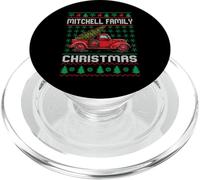 Mitchell Family Ugly Christmas Sweater Red Truck Funny Xmas PopSockets PopGrip pour MagSafe
