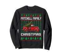 Mitchell Family Ugly Christmas Sweater Red Truck Funny Xmas Sweatshirt