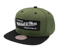 Mitchell & Ness 2 Tone Box Logo - Flat Visor Casquette de Baseball Snapback à Visière Plate