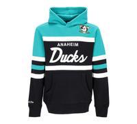 Mitchell & Ness - Anaheim Ducks Head Coach Sweat à capuche - Homme - Sweatshirts et sweats à capuche - Noir - Taille: S