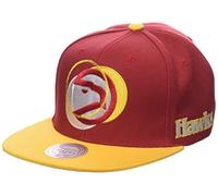 Mitchell & Ness Atlanta Hawks Logo Blur Hardwood Classic Casquette Snapback, Noir , taille unique