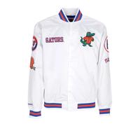 Mitchell & Ness - Bomber en Satin Blanc - Homme - Vestes - Blanc - Taille: XL