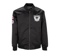 Mitchell & Ness - Bomber Léger en Satin Oakland Raiders - Homme - Vestes - Noir - Taille: XL
