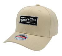 Mitchell & Ness Casquette de baseball classique avec logo en caoutchouc rouge, kaki, taille unique