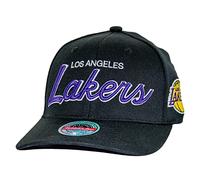 Mitchell & Ness Casquette NBA Team Script 2.0 Classic Red Snapback, Los Angeles Lakers Black, taille unique