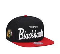Mitchell & Ness Casquette NHL Chicago Blackhawks Vintage Script Snapback Noir