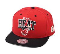 Mitchell & Ness Casquette Snapback NBA HWC Team Arch Miami Heat Rouge-Noir Taille Unique