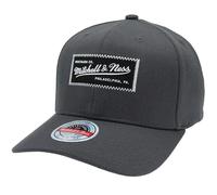 Mitchell & Ness Classic Red Logo en Caoutchouc Élevé Snapback Casquette de baseball, gris, Taille Unique