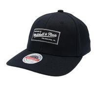 Mitchell & Ness Curved Visor 110 / Classic Red Snapback - Biowashed Zig Zag - Small Box Logo, Noir