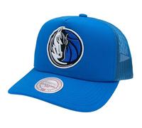 Mitchell & Ness Dallas Mavericks Casquette snapback réglable Bleu Trucker, bleu, taille unique