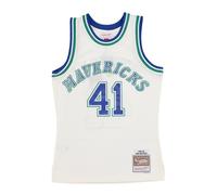 Debardeur de basket-ball pour hommes NBA Off White Team Color Swingman Jersey Hardwood Classics 1998 No 41 Dirk Nowitzki Dalmav OFF WHITE S