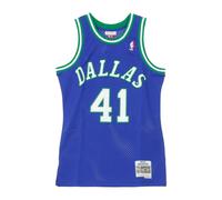 Mitchell & Ness Débardeur de basket Dirk Nowitzki Swingman Dallas Mavericks Bleu Homme XL
